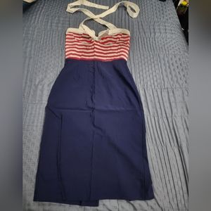 Pinup couture sailor wiggle dress